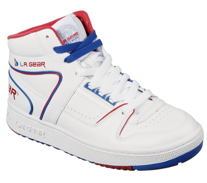 Skechers Dam Vita/Marinblå Sneakers - L.A. Gear - Slammer Americana - Sverige (RZUYH-1375)
